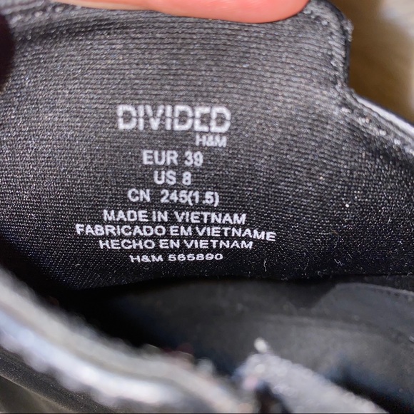 Zip-up Black Faux Leather Half Booties combat Chelsea - Picture 3 of 8